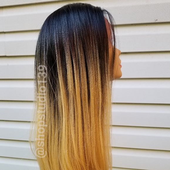 ? Wig honey blonde human hair lace front wig